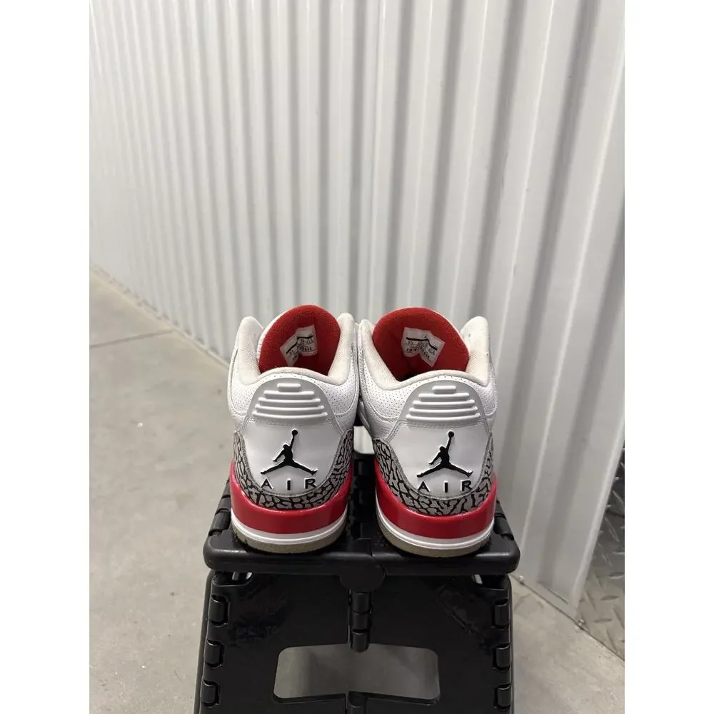 Nike Air Jordan 3 Hall of Fame White Cement 2018 Size 9.5 Men's - 136064-116